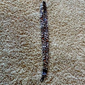 cheetah print lanyard